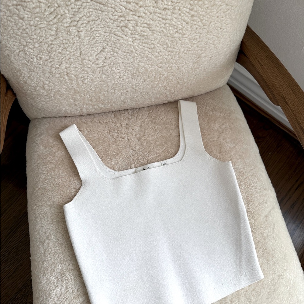 A.L.C. Compact knit square neck top - Picture 4 of 5